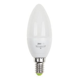 Лампа LED E14  C37 5W/830 230V свеча матовая 400Lm JAZZWAY